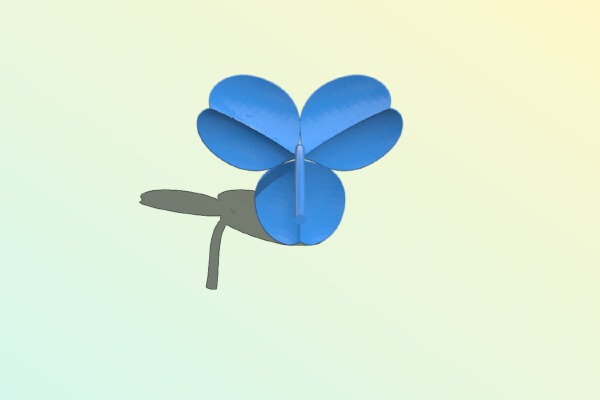 Travel Frog Creeping-Oxalis _ 旅行青蛙 三葉草 | 3d print model