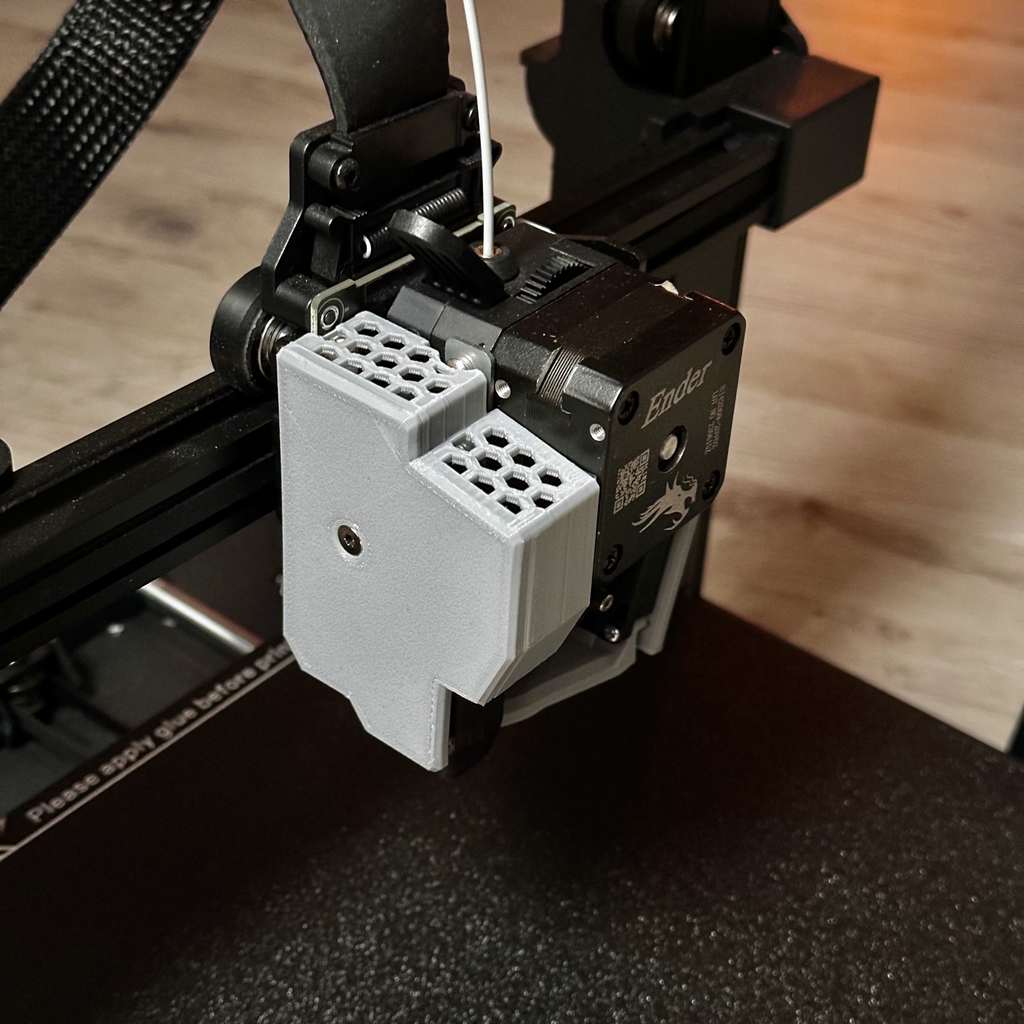 Ender 3 V3 SE Cover and Bracket original housing replacement and fan relocation