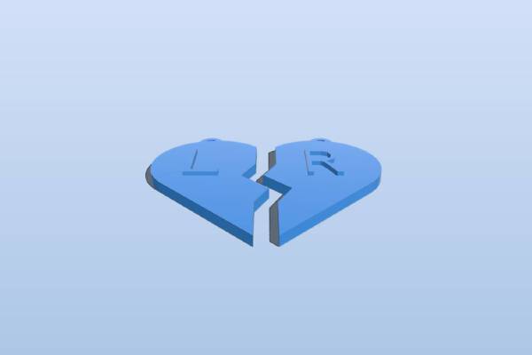 My Customized Heart Friendship Charm | 3d print model