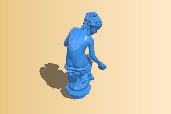 Girl with shell | 3d print model