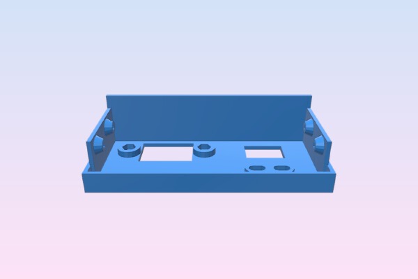Simple Panel for 12V_30A Power Supply | 3d print model