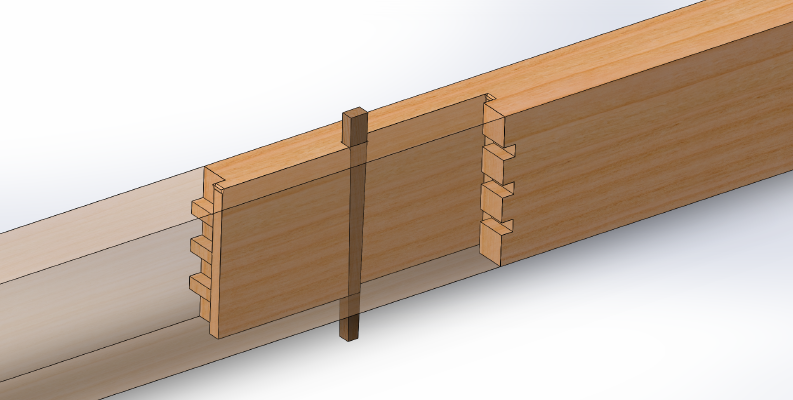 Japanese Sashimono Large Beam Joinery | 3d print model