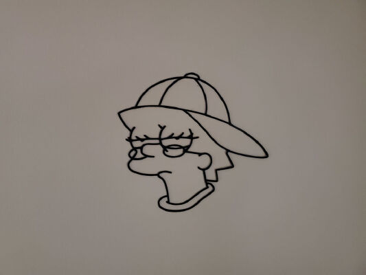 Cool Lisa - Simpsons Wall Art | 3d print model