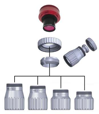 Adaptateur pour cameras ASI sur reducteur f6.3 a serrage annulaire | 3d print model