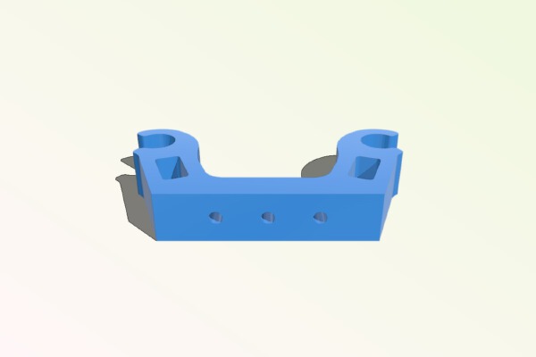 Multicopter parallel tube mount 30mm (10mm) | 3d print model