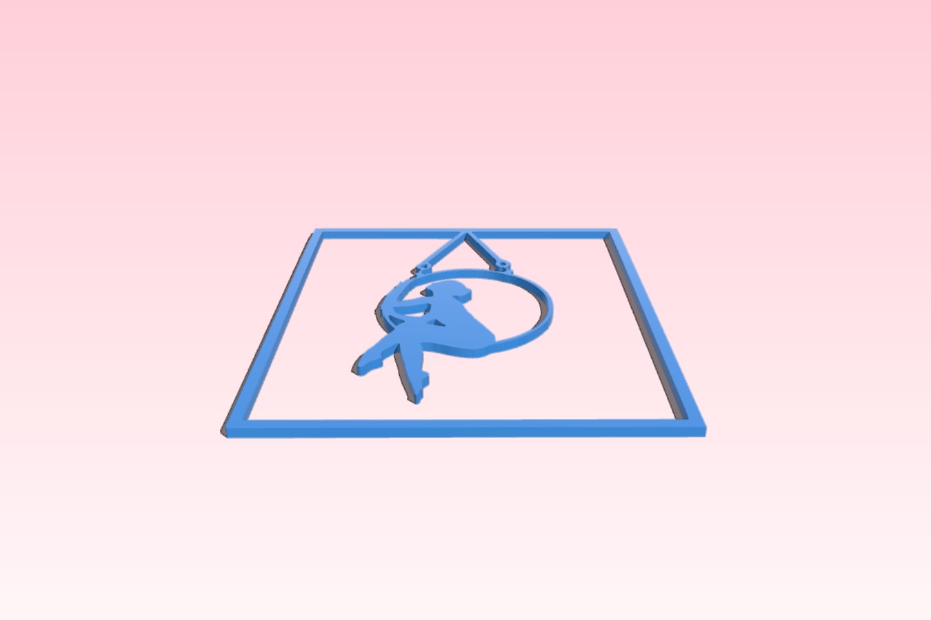 Aerial Girl Wall Art  2D