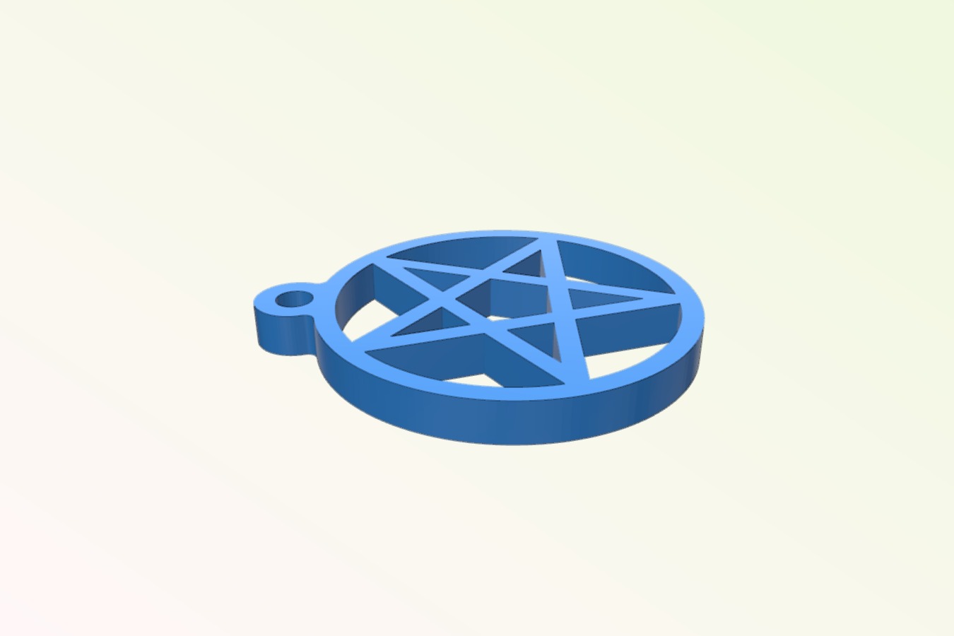Small pentagram pendant