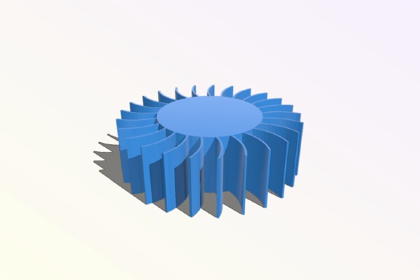 WIP: Radial fan 72 mm (Ultimaker electronics replacement) | 3d print model