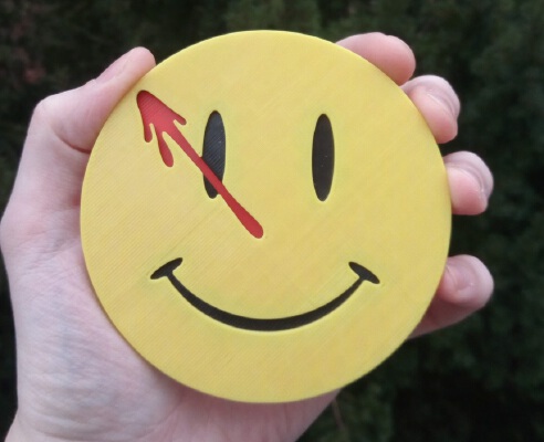 Watchmen Comedian Coaster (Cup Plate) | 3d print model