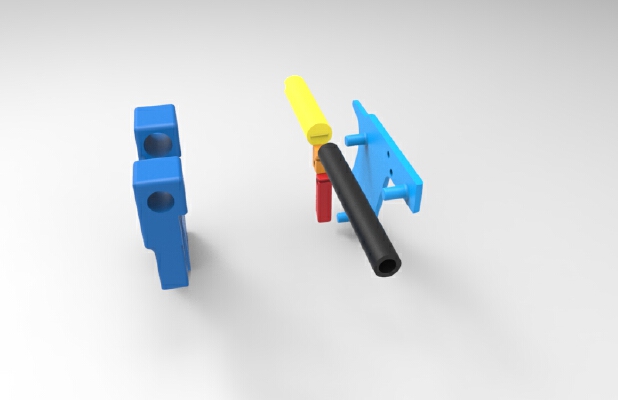 prop gun open bolt design | 3d print model