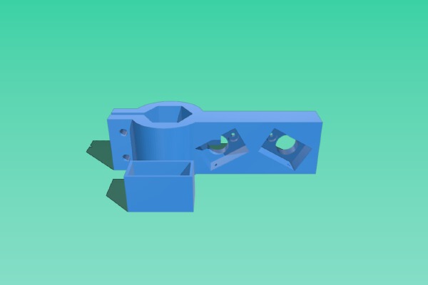 Laser cross-hair for Wabeco (TM) drill press | 3d print model