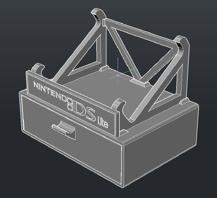 Stand for Nintendo DS Lite | 3d print model