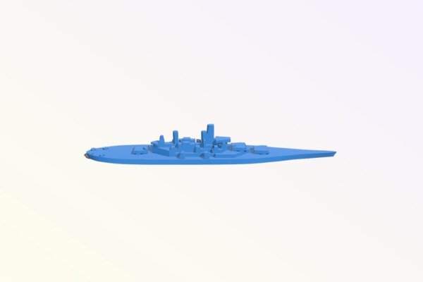 USS Iowa 1_6000 | 3d print model