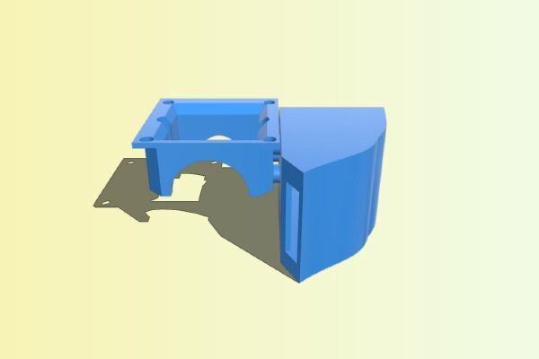 Monoprice Select Mini V2 Fan Mount | 3d print model