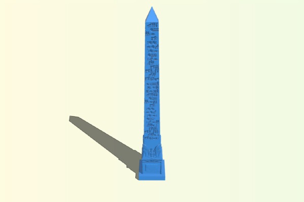 Cleopatra’s Needle at Embankment, London | 3d print model