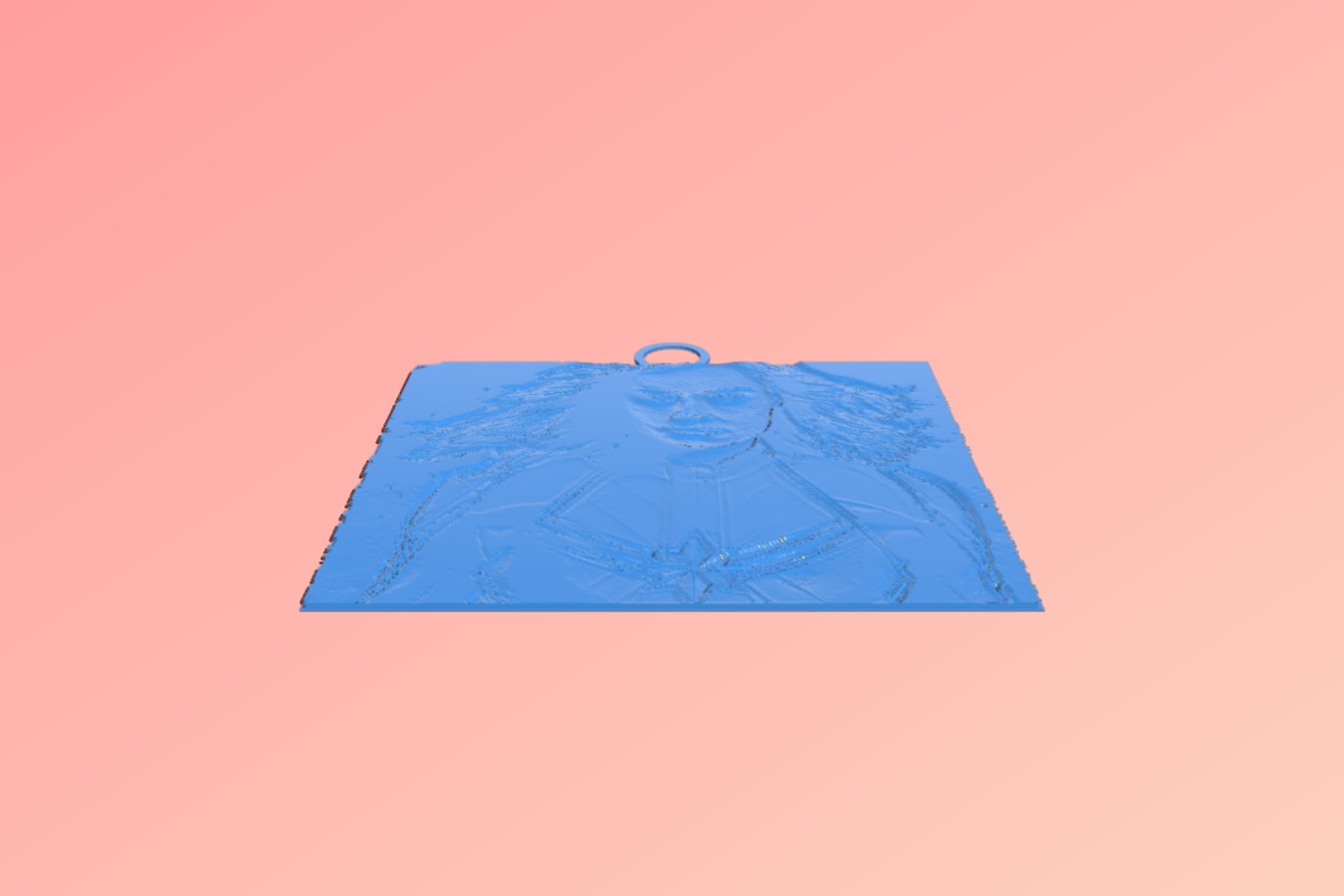 Captain Marvel Lithophane