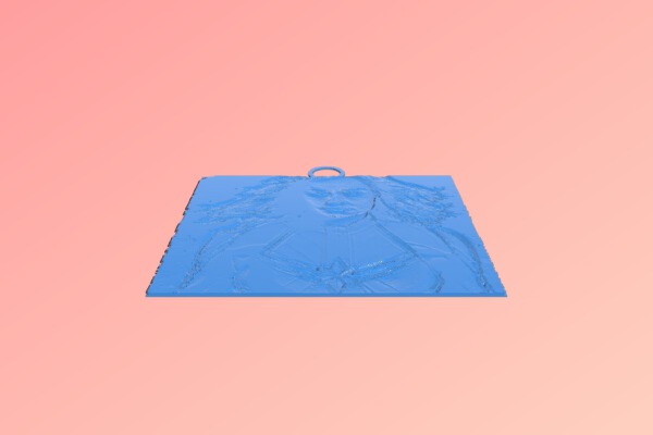 Captain Marvel Lithophane | 3d print model