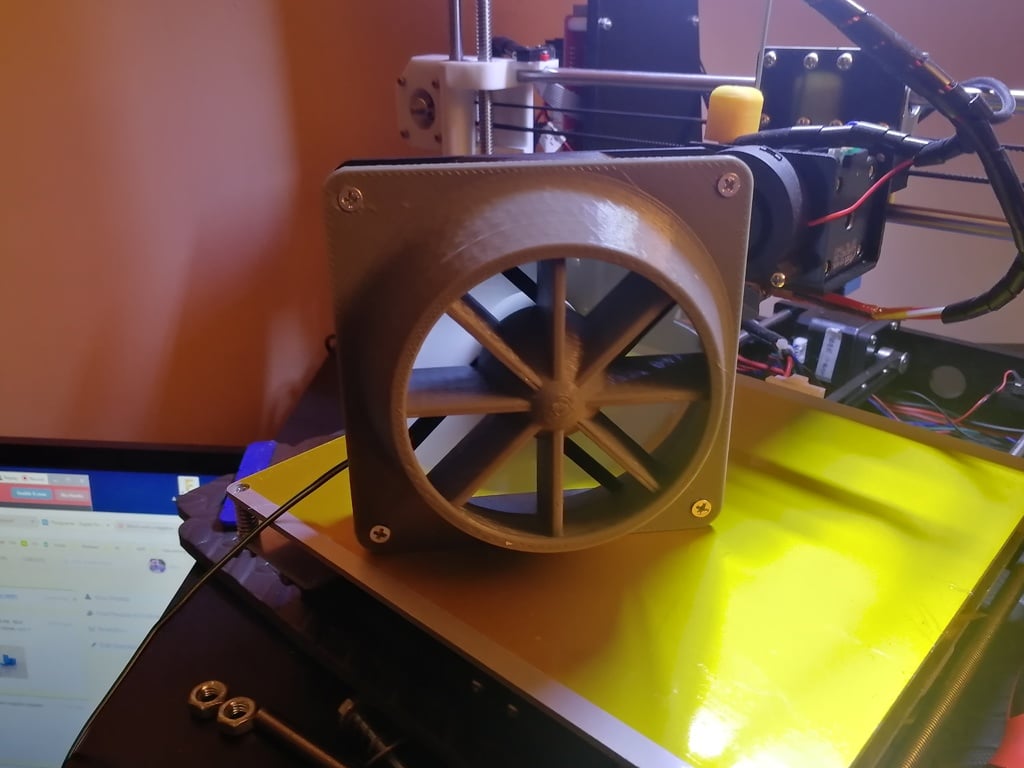 Fan shroud for sim racing wind simulation