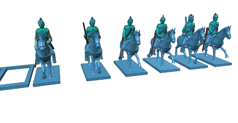 American War of Independence - Part 3 - British Lt Dragoons | 3d print model