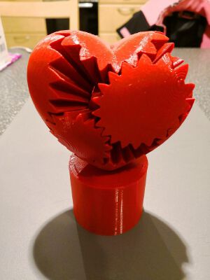 Geared Heart, Motorized Edition, Version III | 3d print model