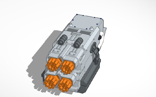 Quad Vulcan Cannons | 3d print model