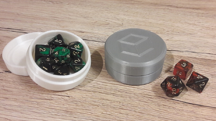 Simple 7-Piece Dice Set Box | 3d print model