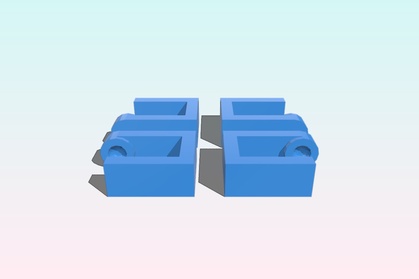Clips for holder printrboard at printrbot original