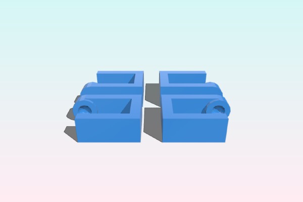 Clips for holder printrboard at printrbot original | 3d print model
