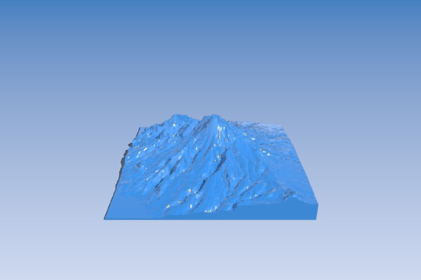 Volcan Montagne Pelée | 3d print model