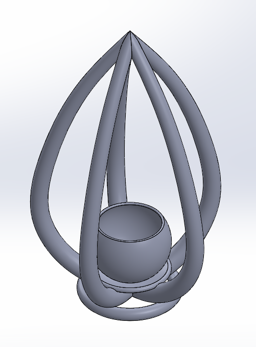 Drop hanging planter
