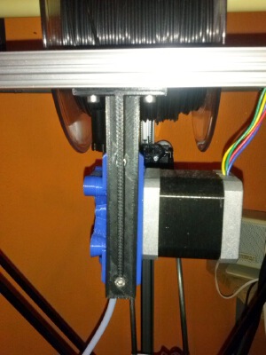 Kossel mini extruder stand and filament holder | 3d print model