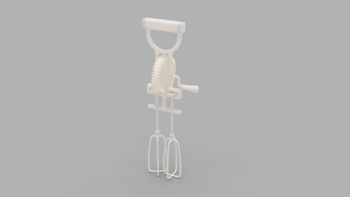 Hand Crank Mixer | 3d print model
