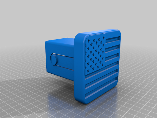 US, Canada, Scotland Trailer Hitch Covers - Remix | 3d print model
