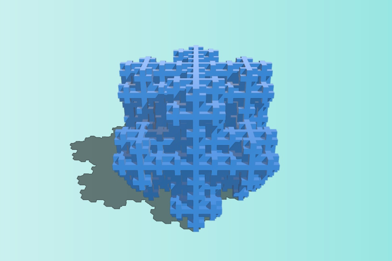 Parametric 3D koch snowflake