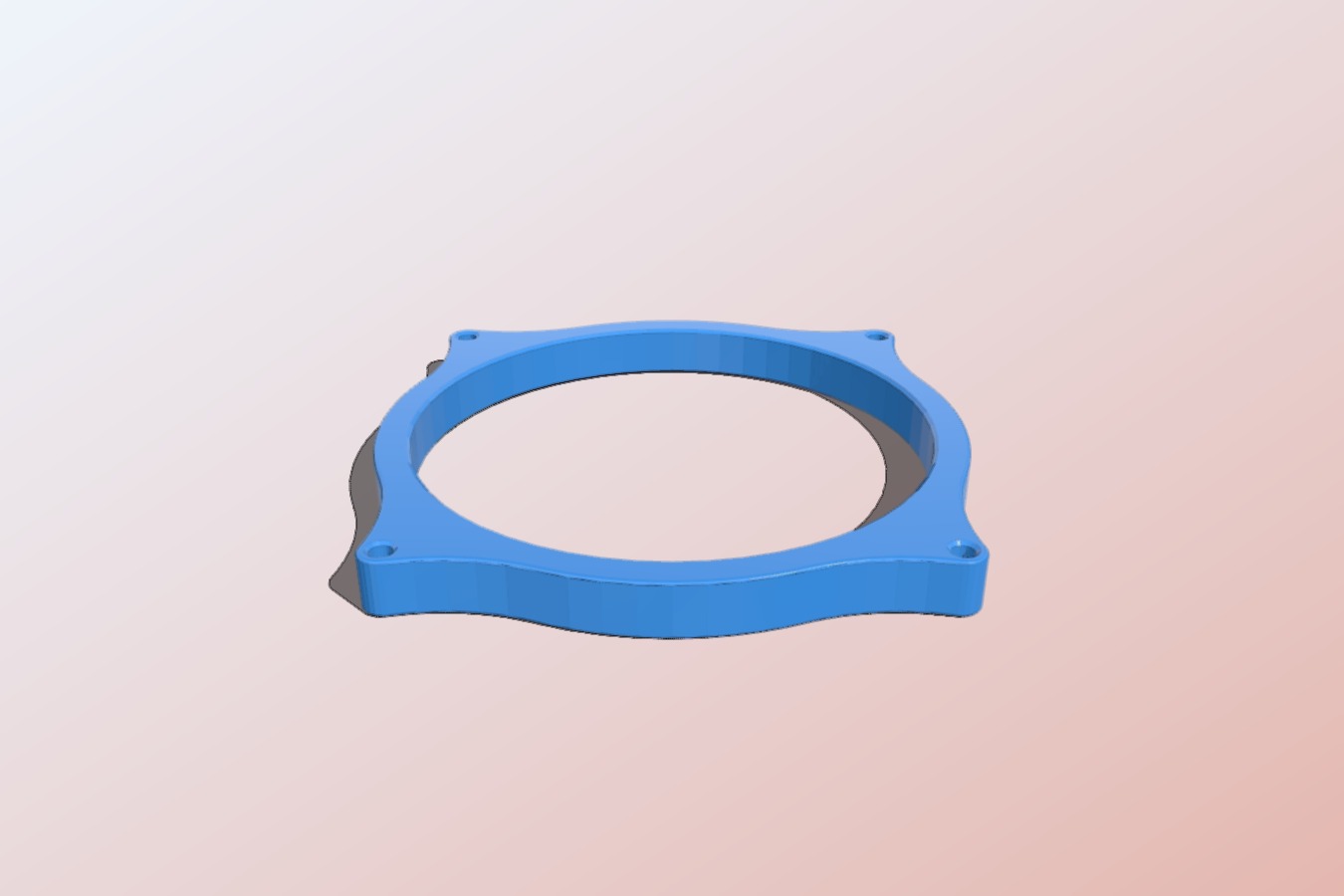 80er Fan mount H8mm - Lüfter Halterung (Ring)