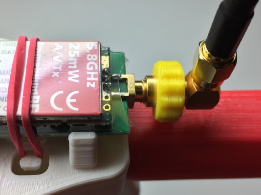 SMA _ RP-SMA connector Finger-Tightening Ring | 3d print model