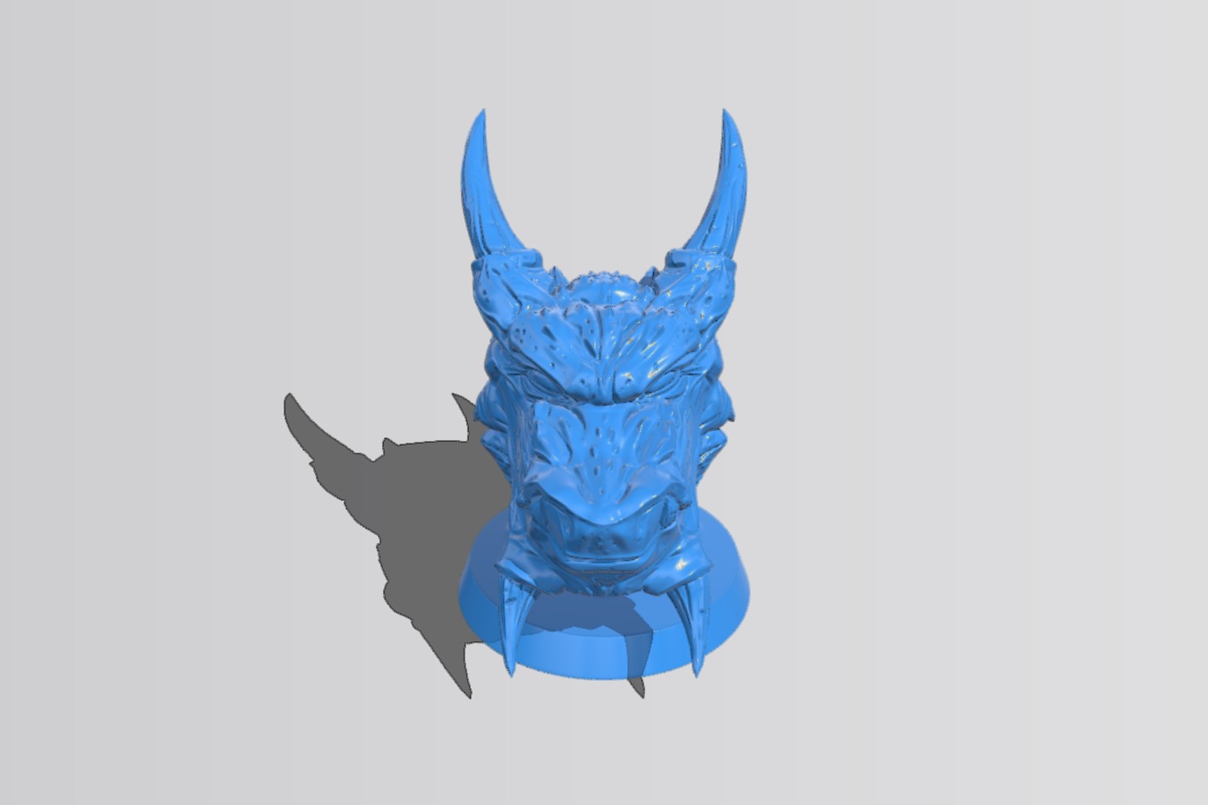 Snow dragon head