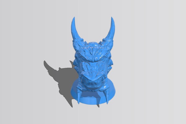 Snow dragon head | 3d print model