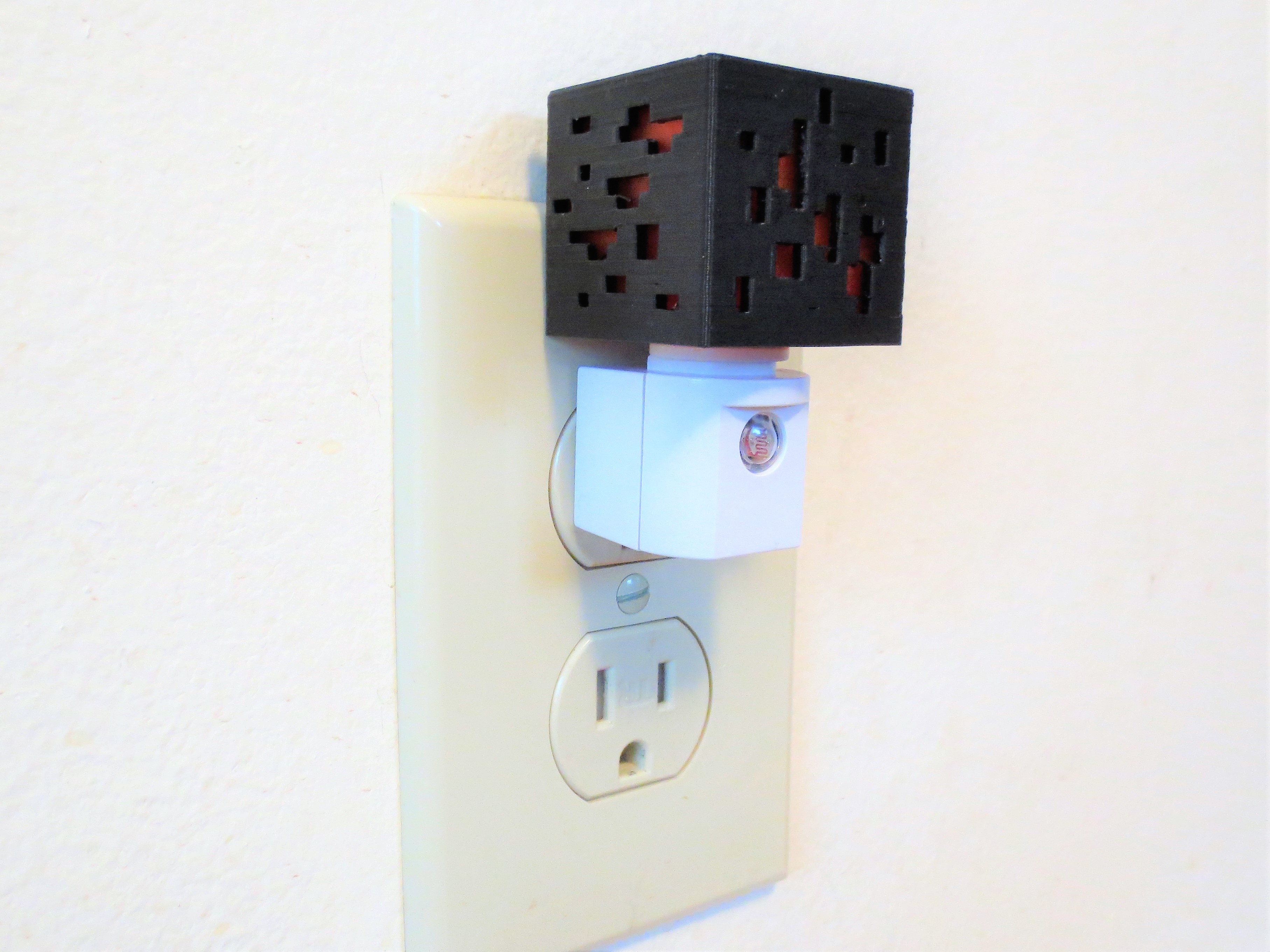 Mini Minecraft Ore Cube Nightlight Redstone