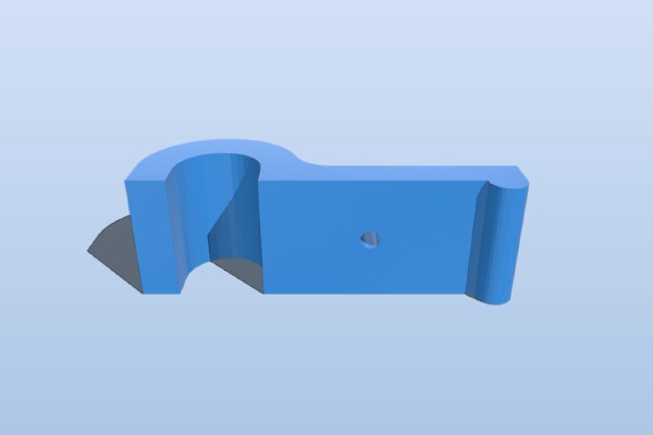 Tube Mounting Clip - for 6.5mm tube, nail up | 3d print model
