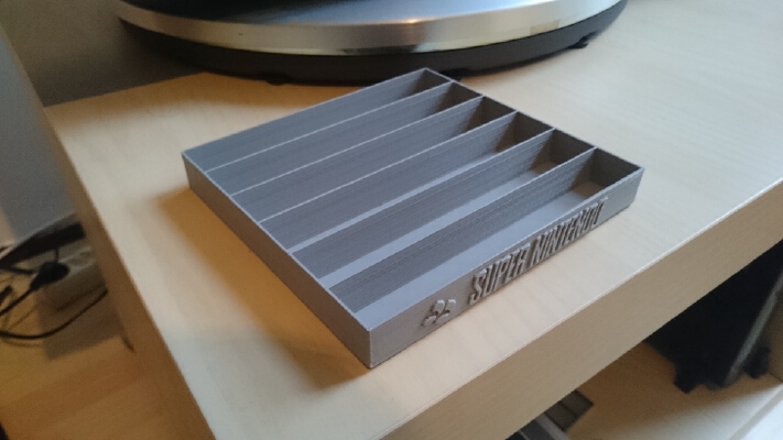 Snes game holder (PAL) | 3d print model
