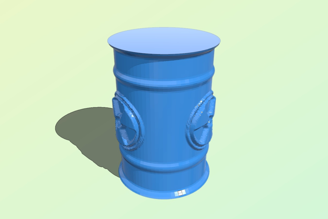 Radioactive waste barrel