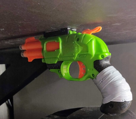 Nerf Doublestrike under desk mount | 3d print model