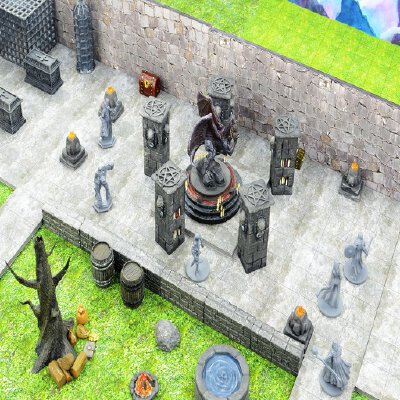 Dungeon Path Terrain Tiles: Connect Clips | 3d print model