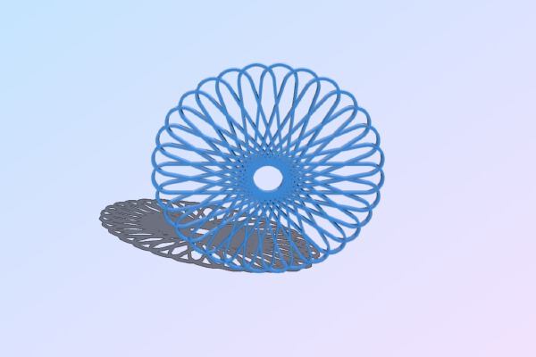 Spirograph Coaster 100mm | 3d print model