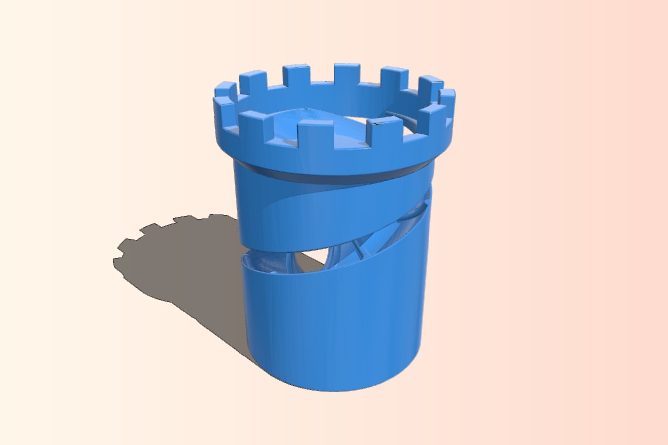 Open Spiral Dice Tower