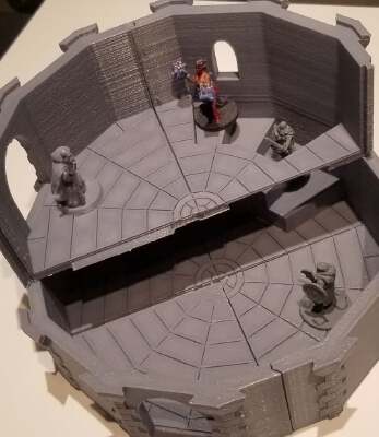 12 Sided Tower Interlocking Parts Remix | 3d print model