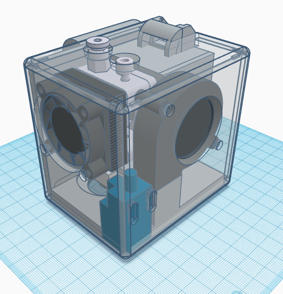 Complete Enclosed Extruder Carriage for Anet A8 _ Prusa i3 & clones