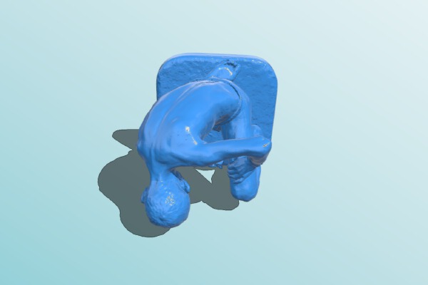 Boy Playing Marbles at the Usher Gallery, UK – scan | 3d print model