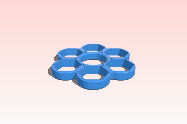6 m12 nuts fidget spinner | 3d print model